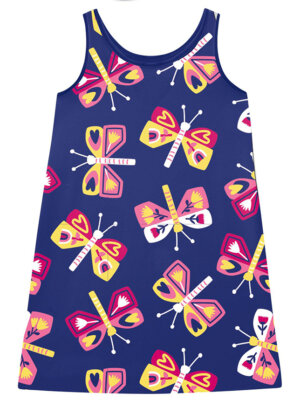 Vestido Menina Borboletas Kyly