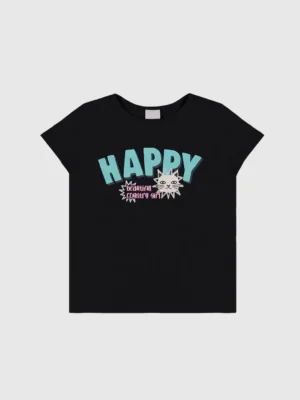 Blusa Menina Happy Em Algodão Malwee Kids
